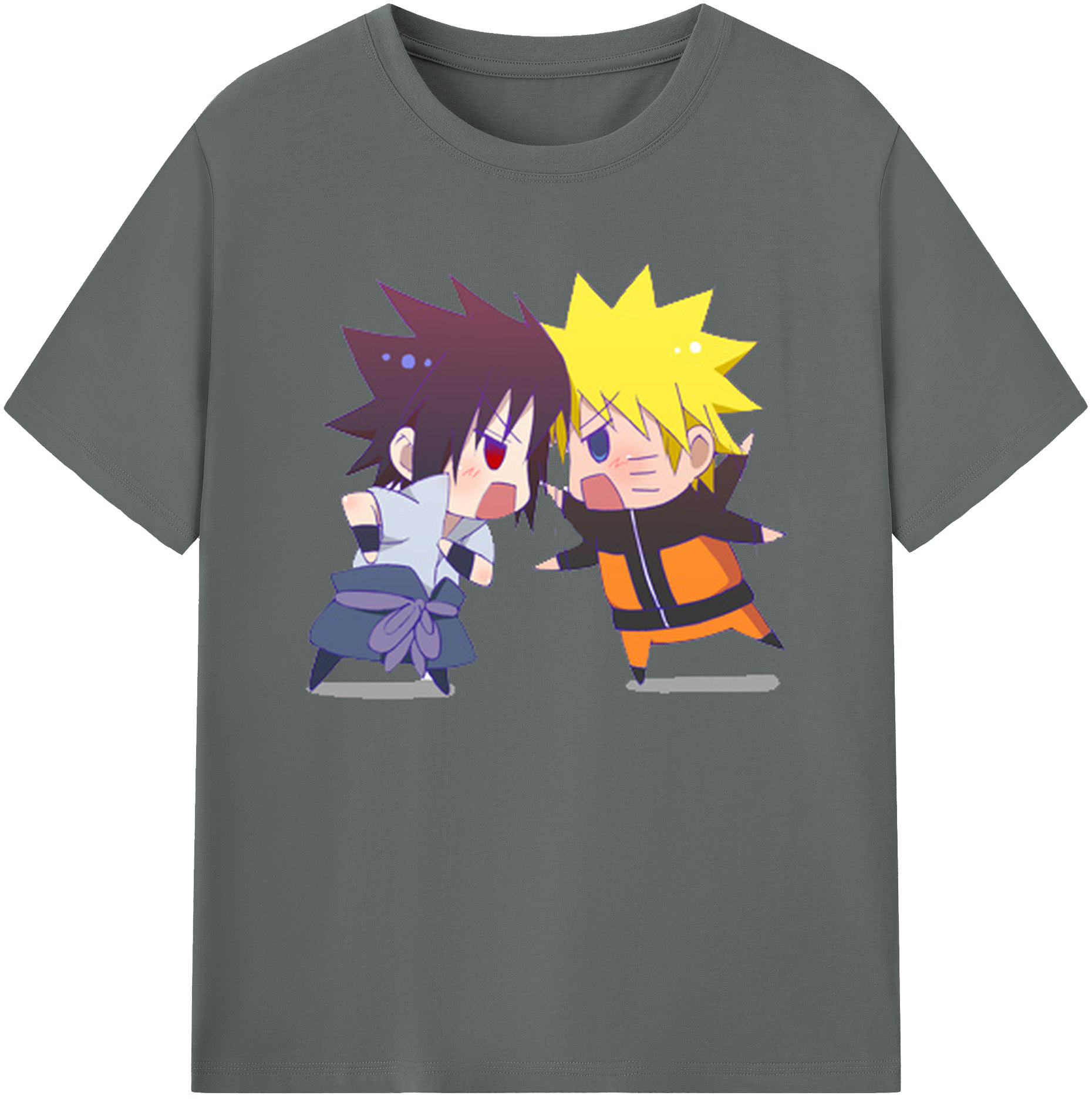（画像用） NARUTO -ナルト- うずまき ナルト Uzumaki Naruto 綿100％ メンズ半袖Tシャツ｜肌触りやわらか＆通気性